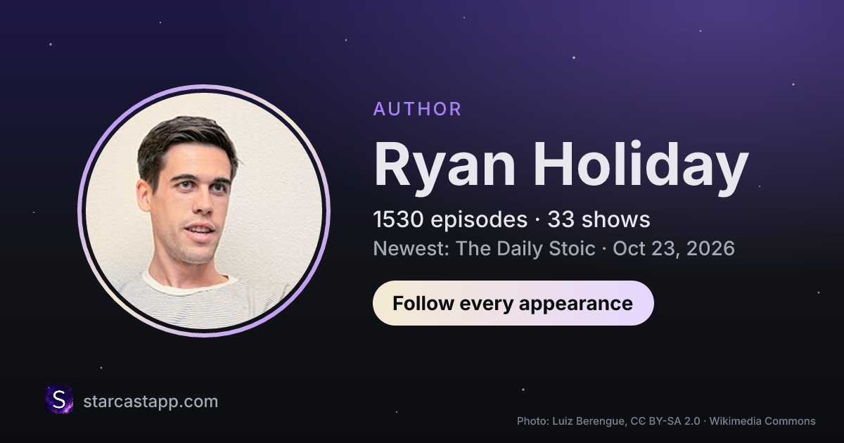 The preview card for Ryan Holiday