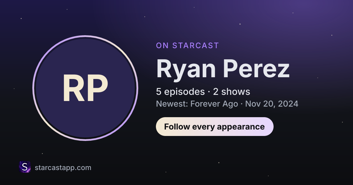 The preview card for Ryan Perez