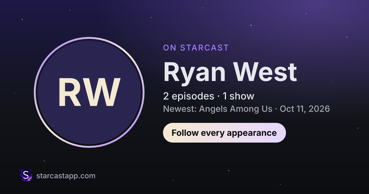 The preview card for Ryan West