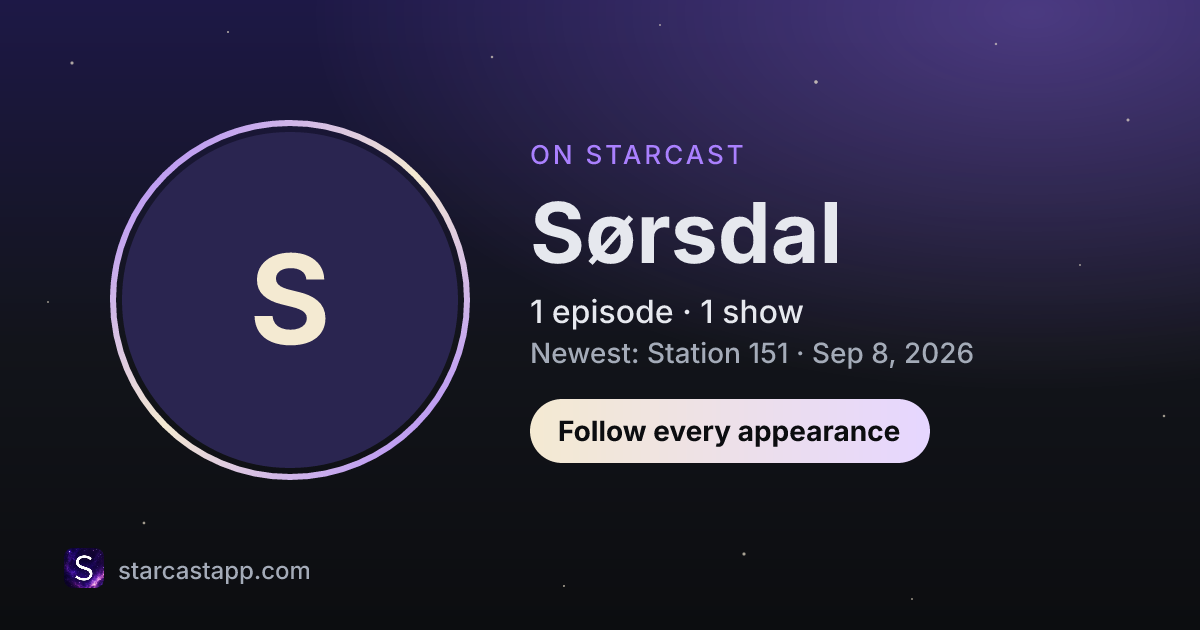 The preview card for Sørsdal