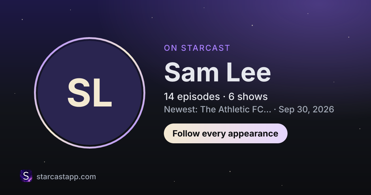 The preview card for Sam Lee