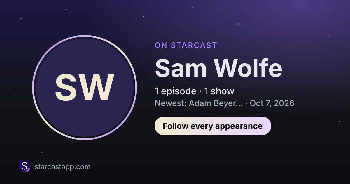 The preview card for Sam Wolfe