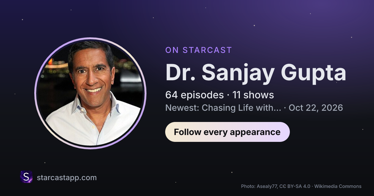 The preview card for Dr. Sanjay Gupta