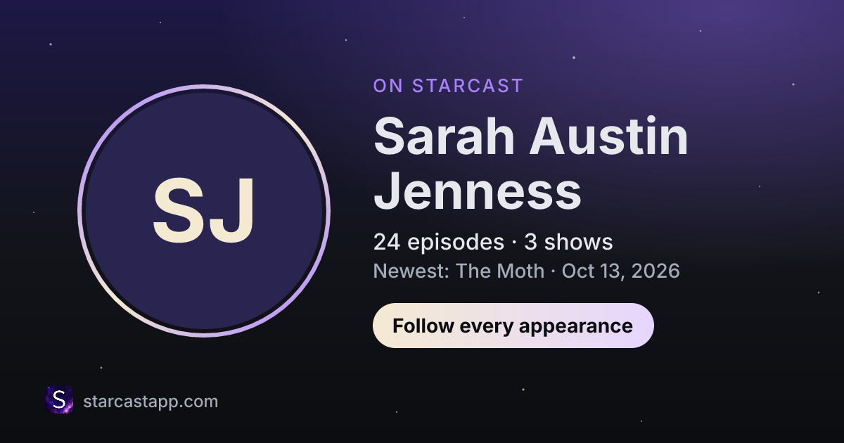 The preview card for Sarah Austin Jenness