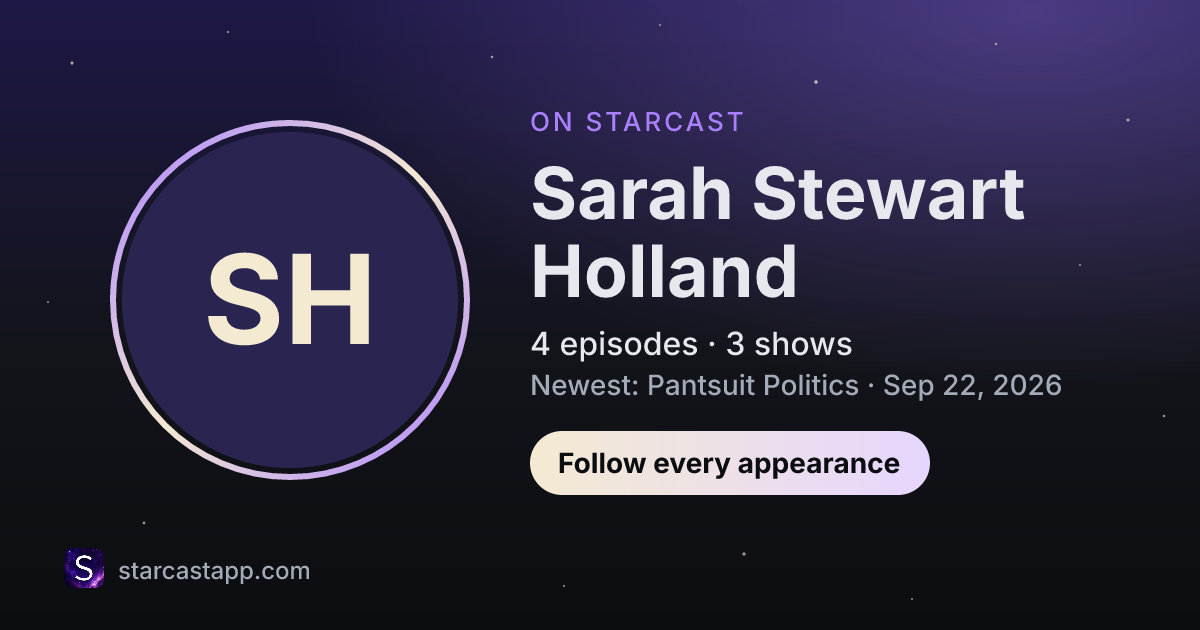 The preview card for Sarah Stewart Holland