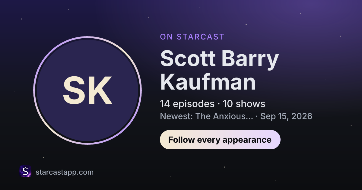 The preview card for Scott Barry Kaufman