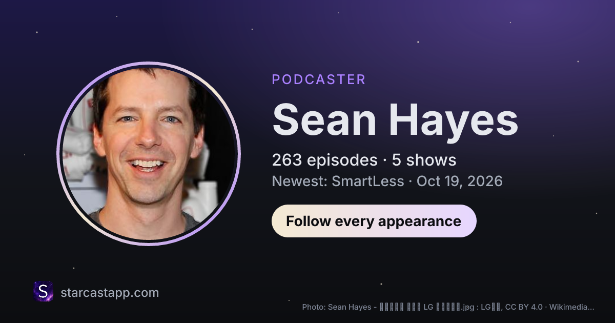 The preview card for Sean Hayes