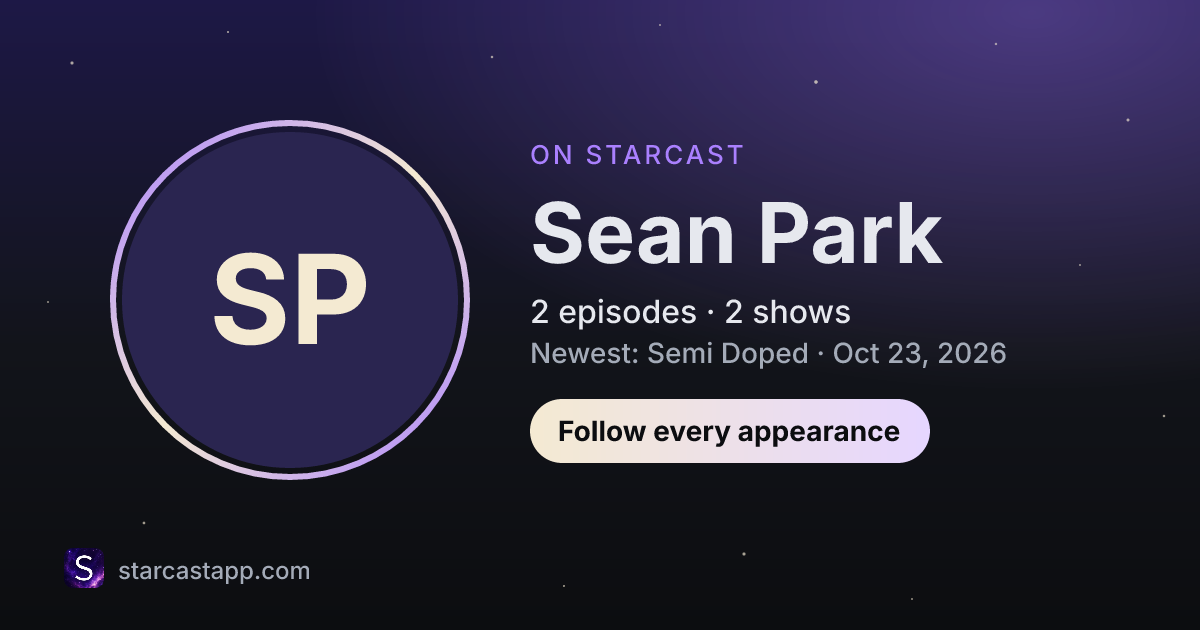 The preview card for Sean Park