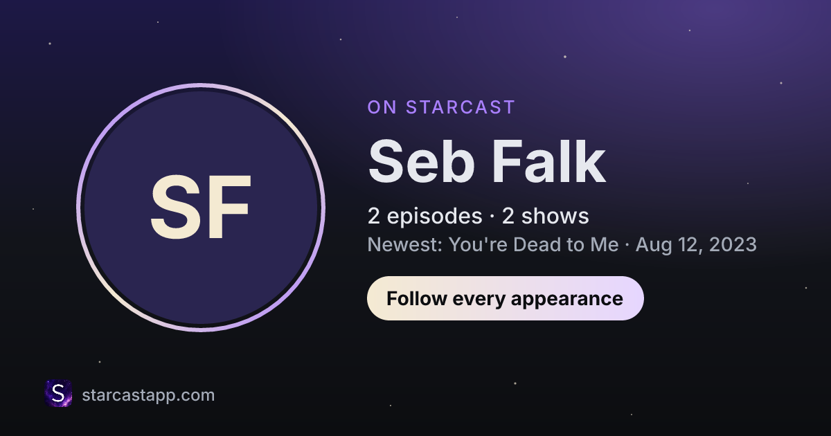 The preview card for Seb Falk