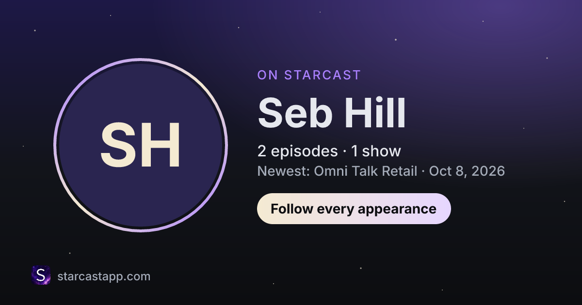 The preview card for Seb Hill