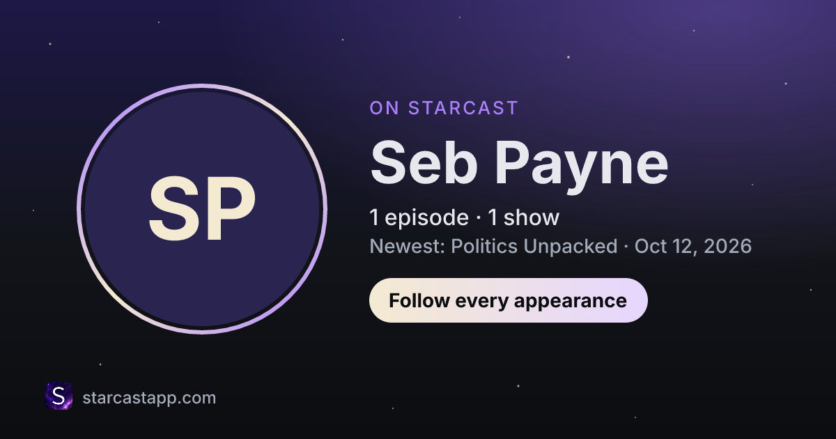 The preview card for Seb Payne