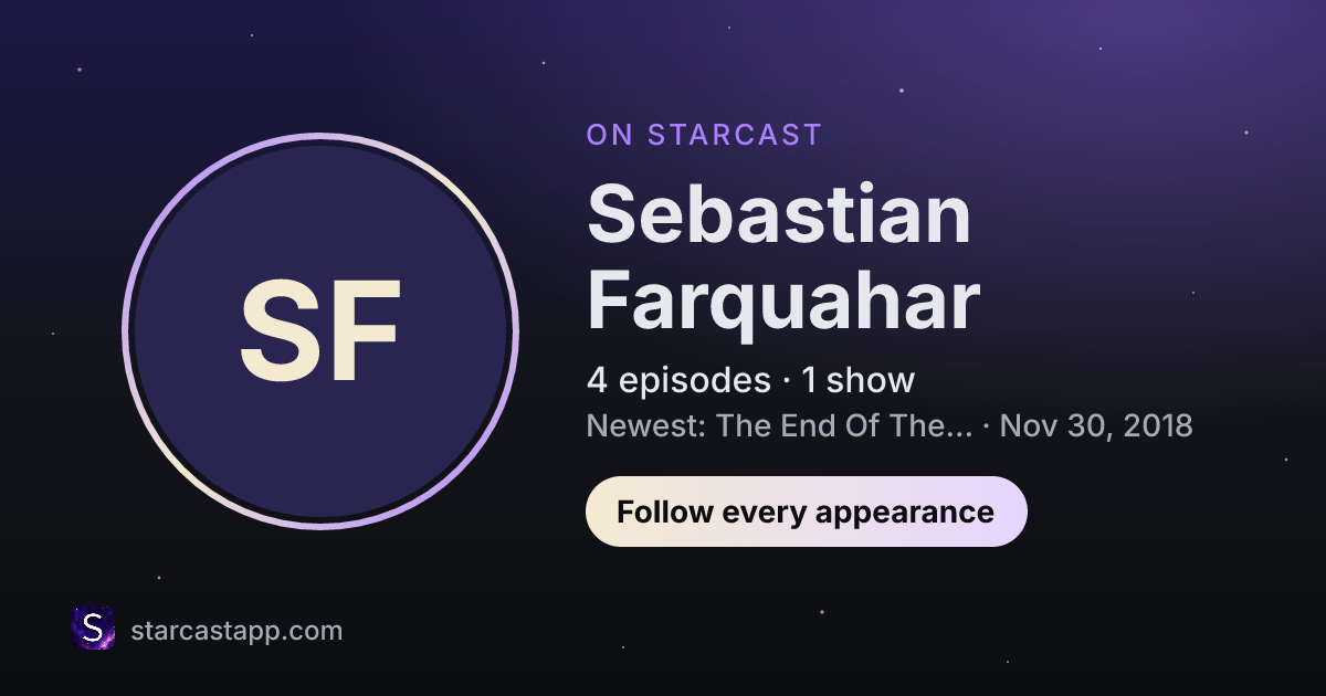 The preview card for Sebastian Farquahar