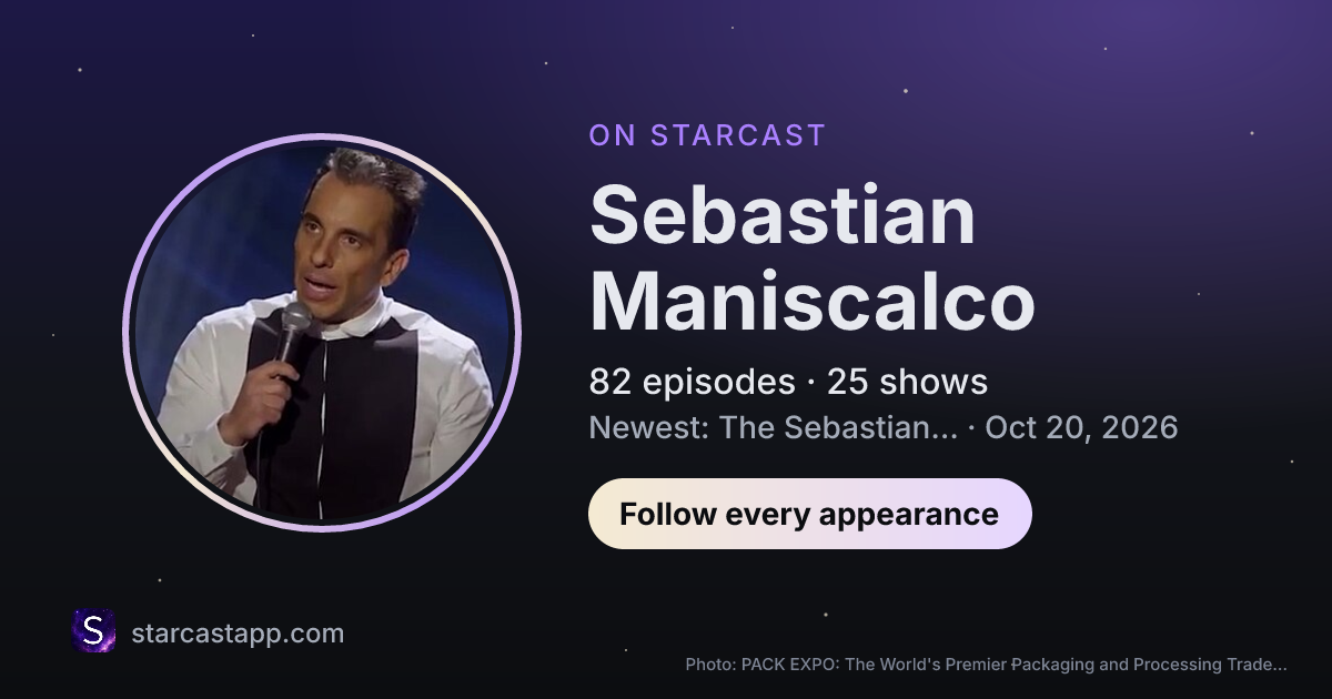 The preview card for Sebastian Maniscalco