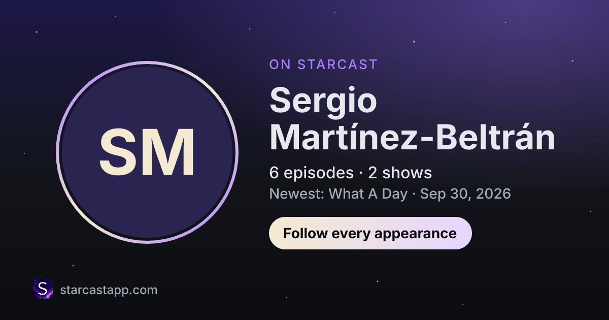 The preview card for Sergio Martínez-Beltrán