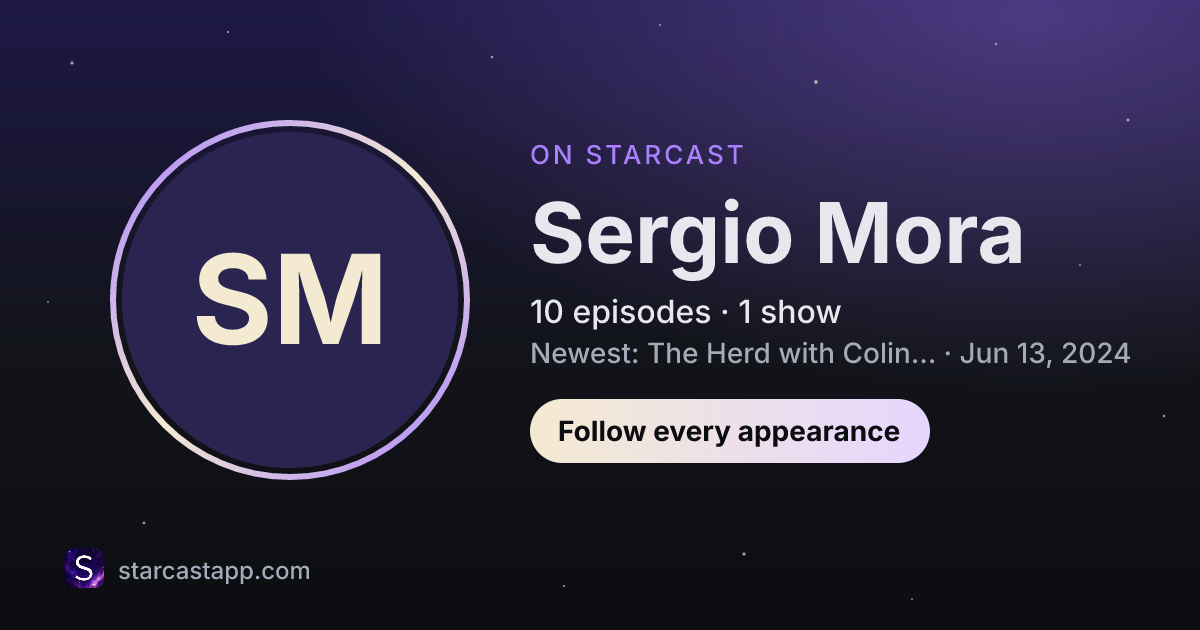The preview card for Sergio Mora