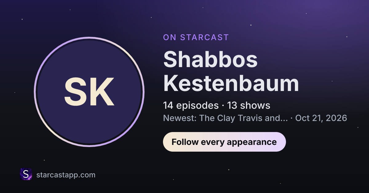 The preview card for Shabbos Kestenbaum