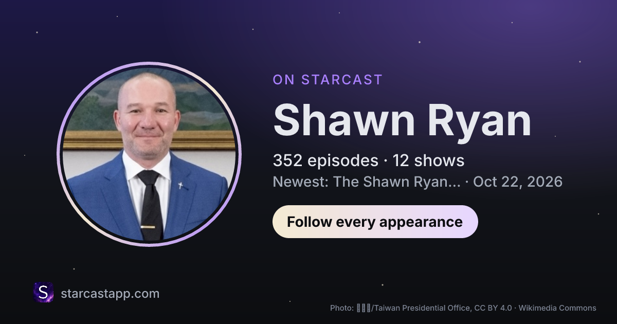 The preview card for Shawn Ryan