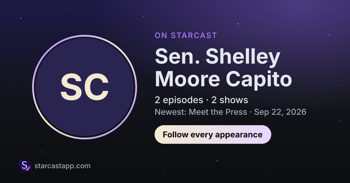 The preview card for Sen. Shelley Moore Capito