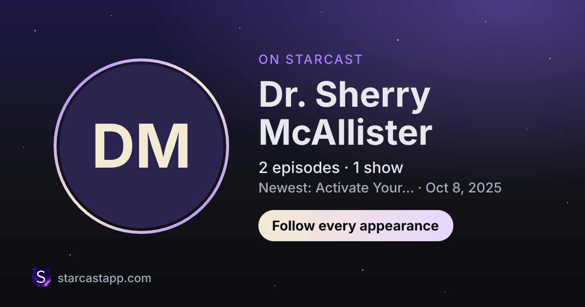 The preview card for Dr. Sherry McAllister
