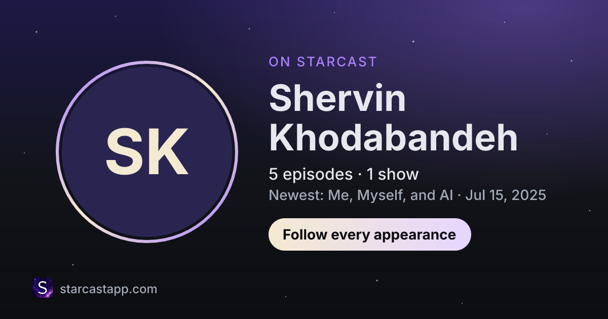 The preview card for Shervin Khodabandeh