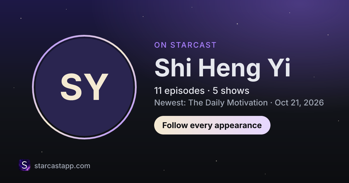 The preview card for Shi Heng Yi