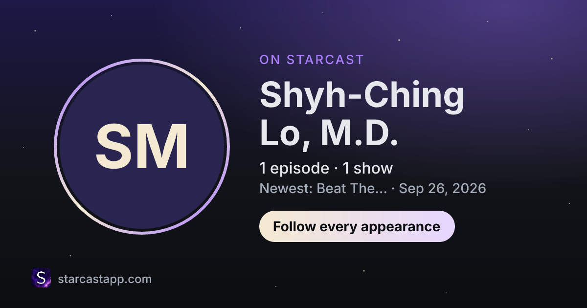 The preview card for Shyh-Ching Lo, M.D.