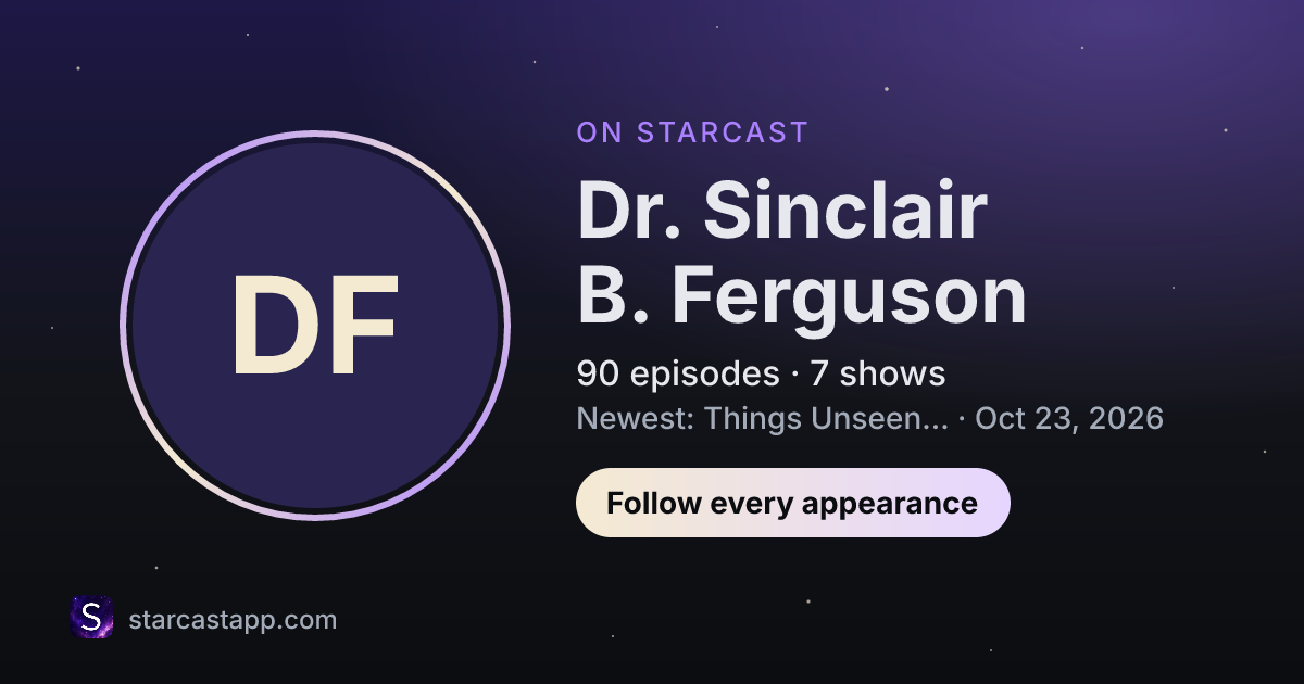 The preview card for Dr. Sinclair B. Ferguson