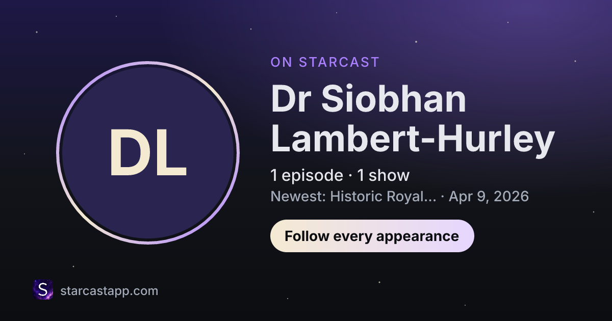 The preview card for Dr Siobhan Lambert-Hurley