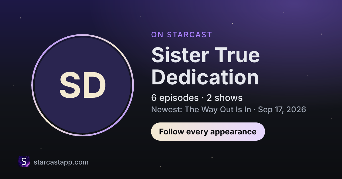 The preview card for Sister True Dedication