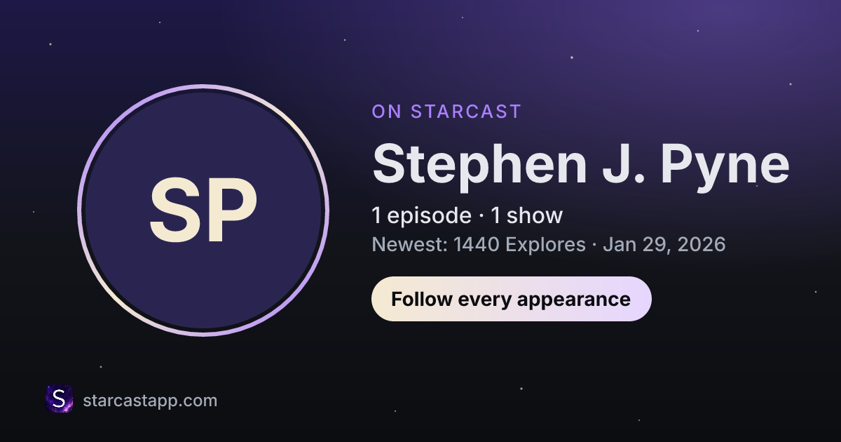 The preview card for Stephen J. Pyne