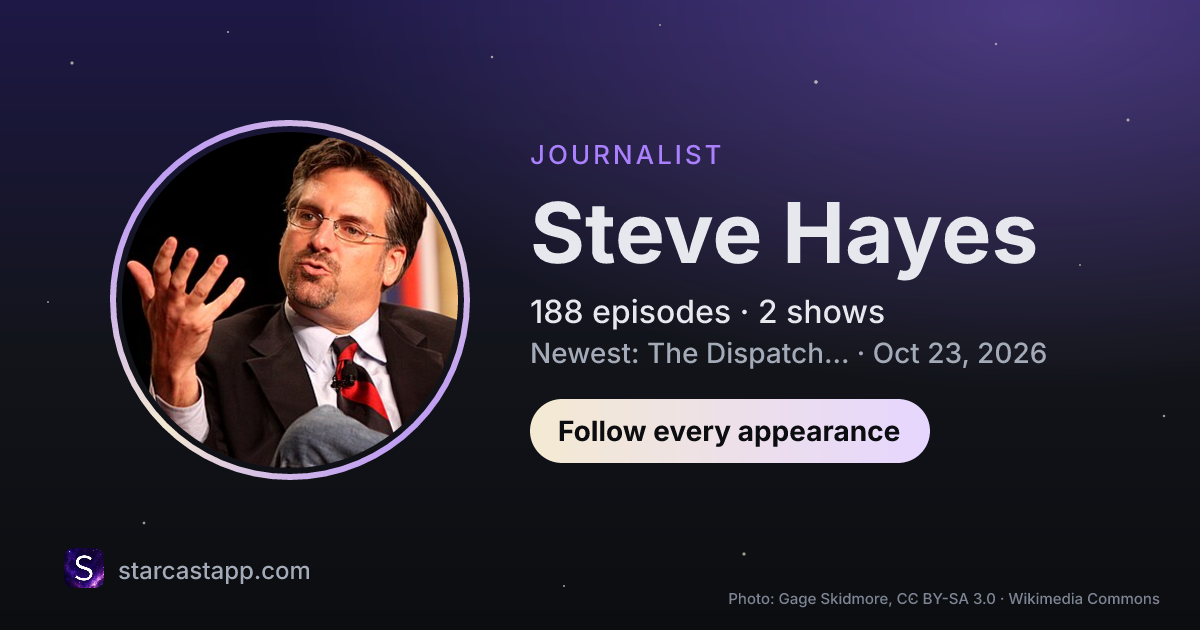 The preview card for Steve Hayes