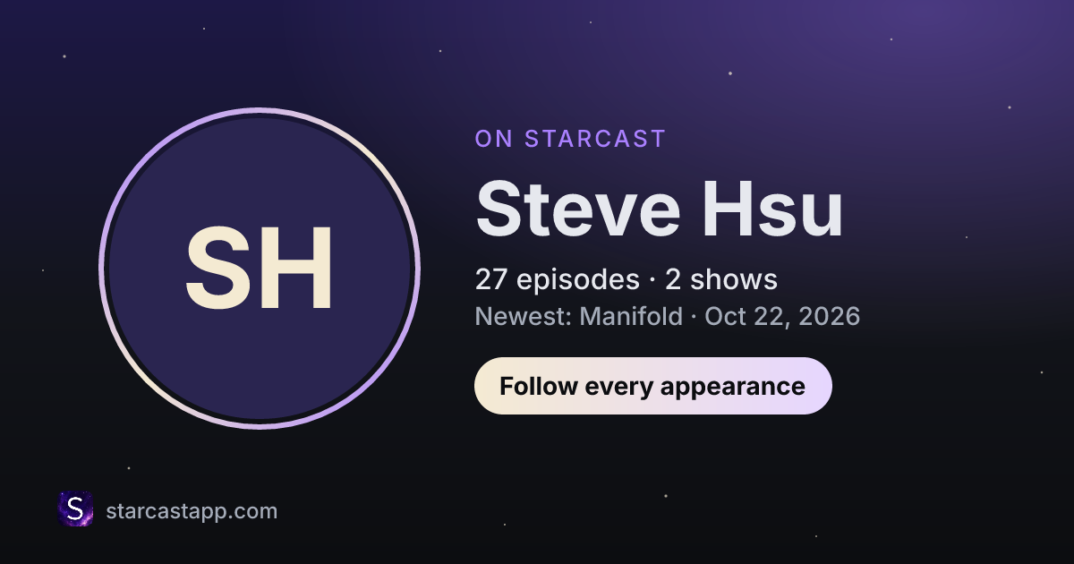 The preview card for Steve Hsu