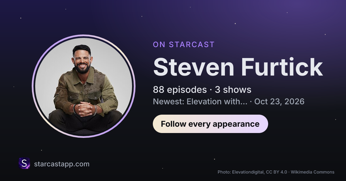 The preview card for Steven Furtick