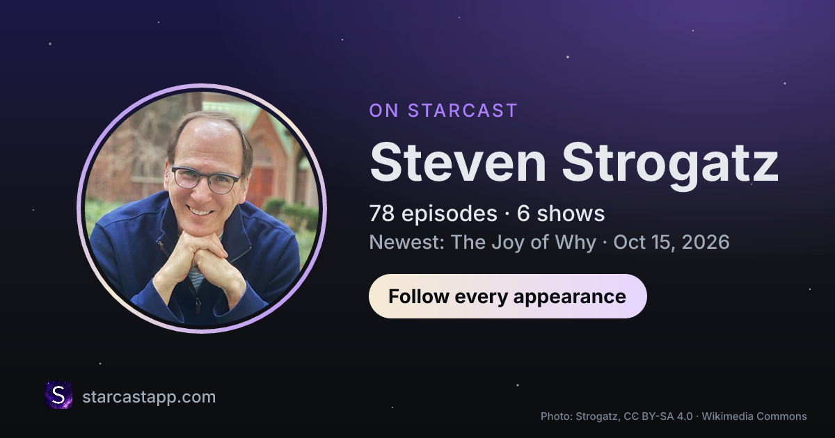 The preview card for Steven Strogatz