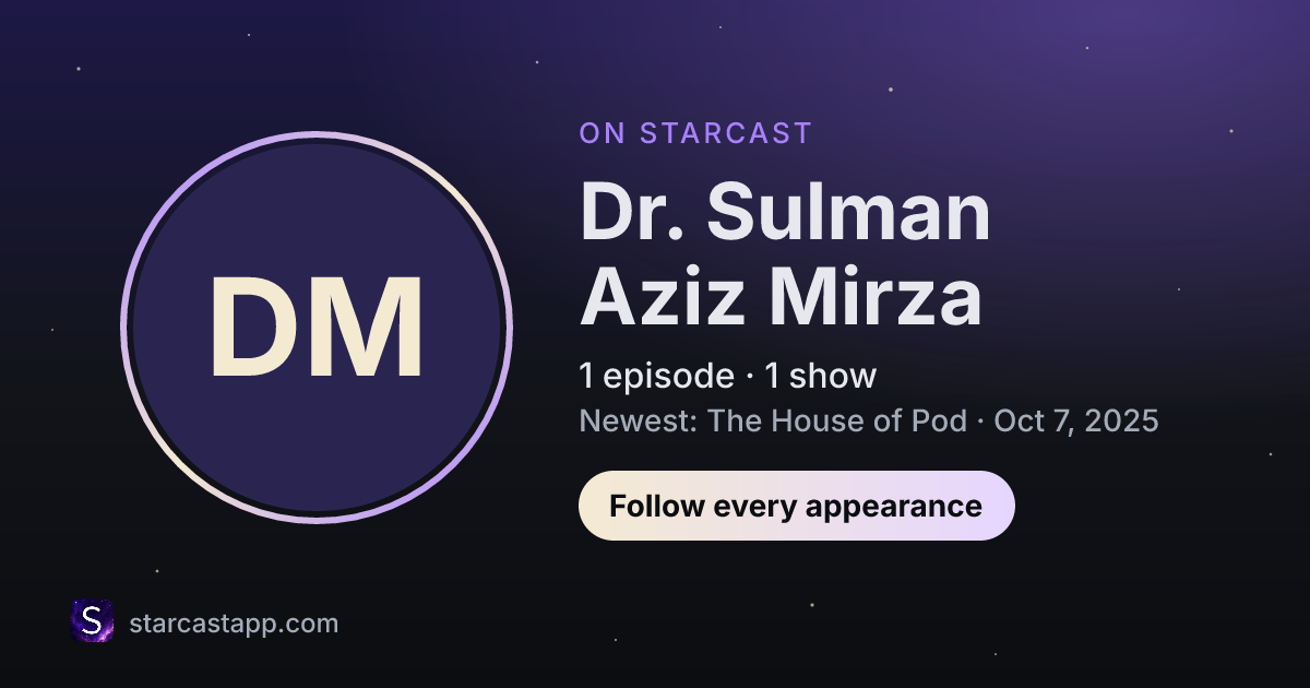 The preview card for Dr. Sulman Aziz Mirza