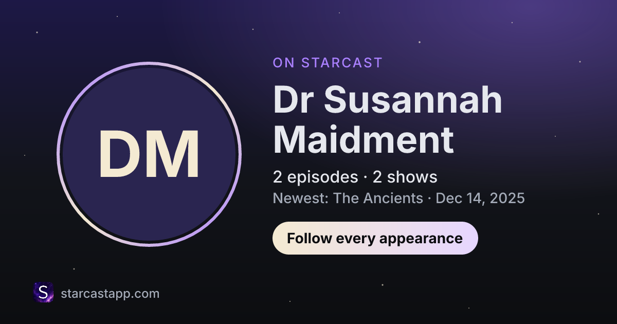 The preview card for Dr Susannah Maidment