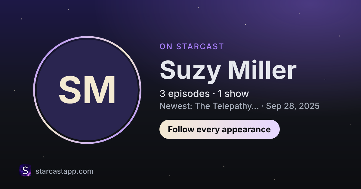 The preview card for Suzy Miller