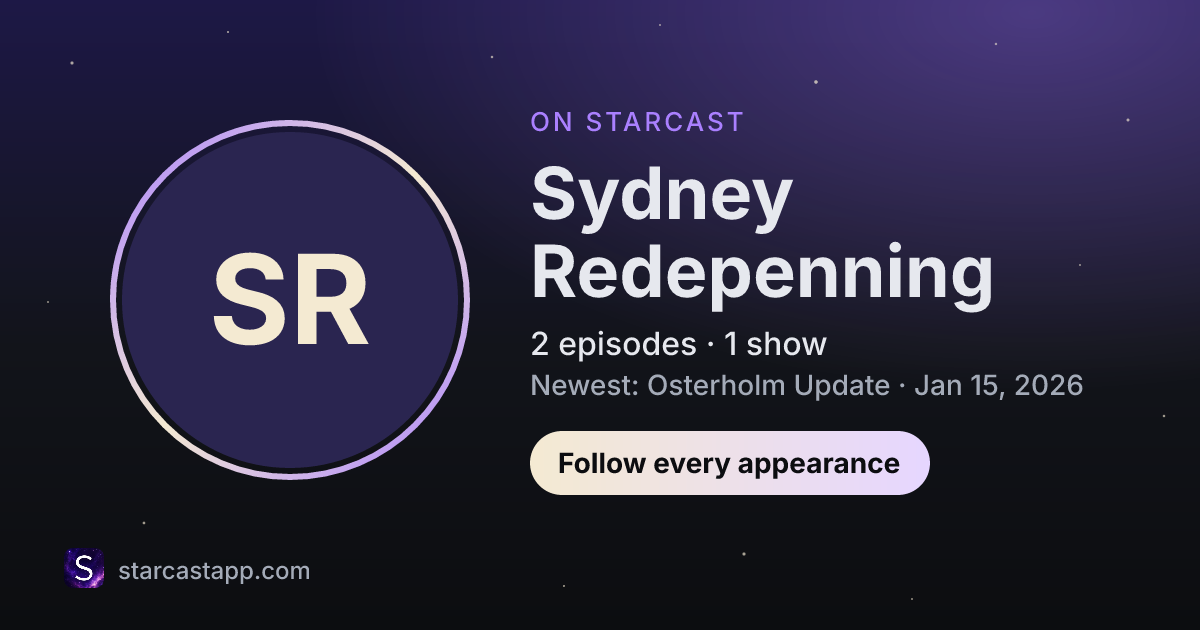 The preview card for Sydney Redepenning