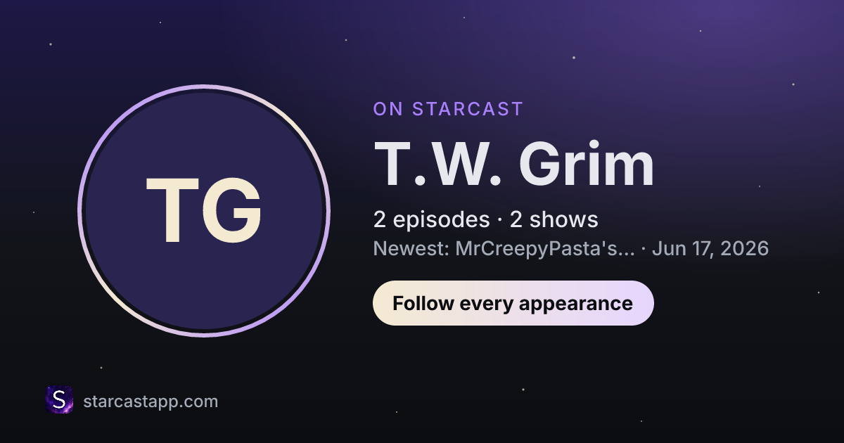 The preview card for T.W. Grim