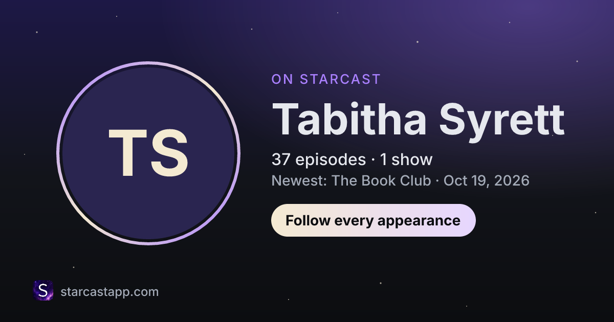 The preview card for Tabitha Syrett