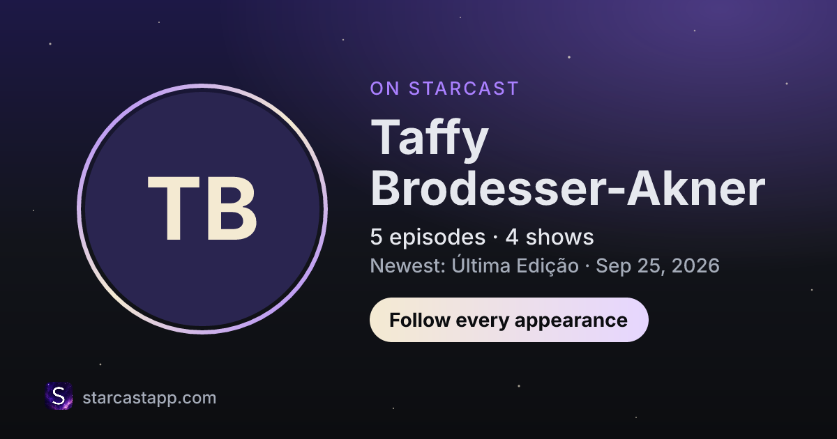 The preview card for Taffy Brodesser-Akner