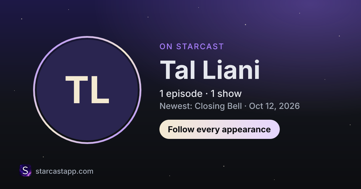 The preview card for Tal Liani