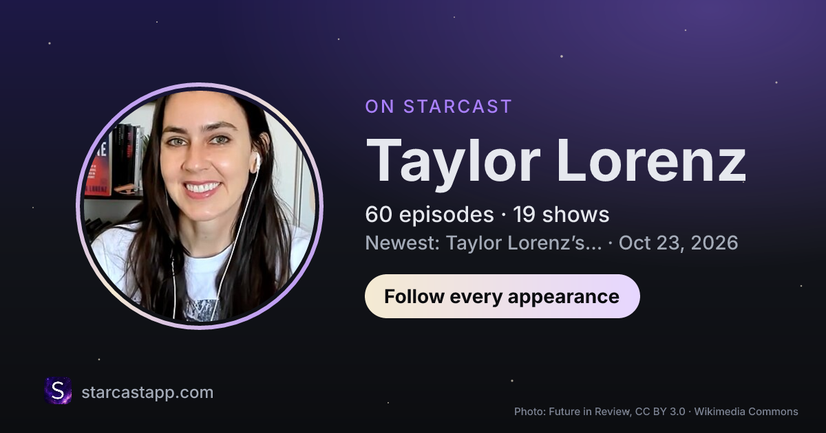 The preview card for Taylor Lorenz
