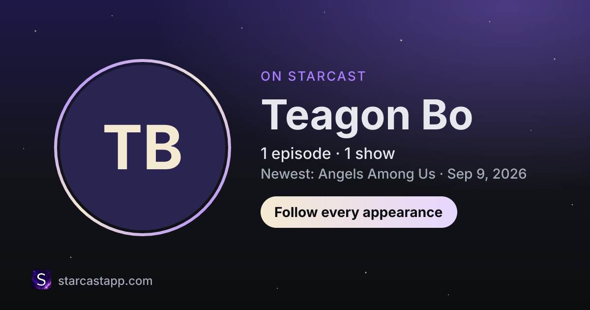 The preview card for Teagon Bo