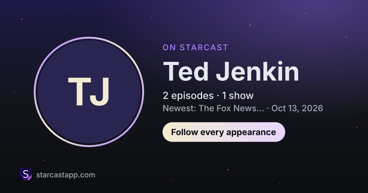 The preview card for Ted Jenkin