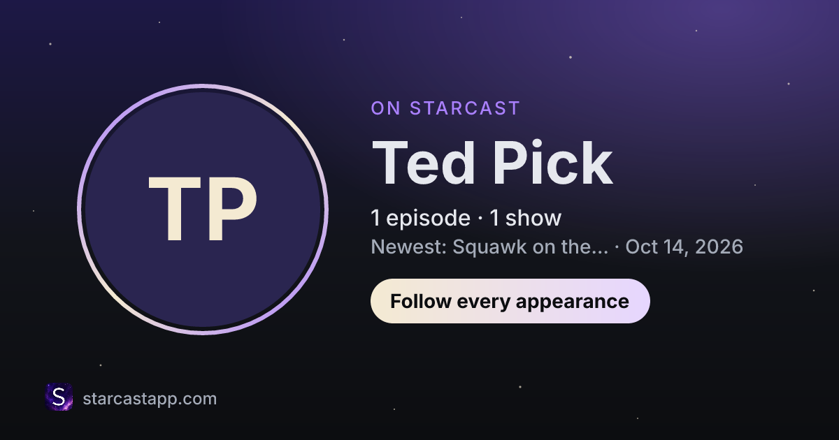 The preview card for Ted Pick
