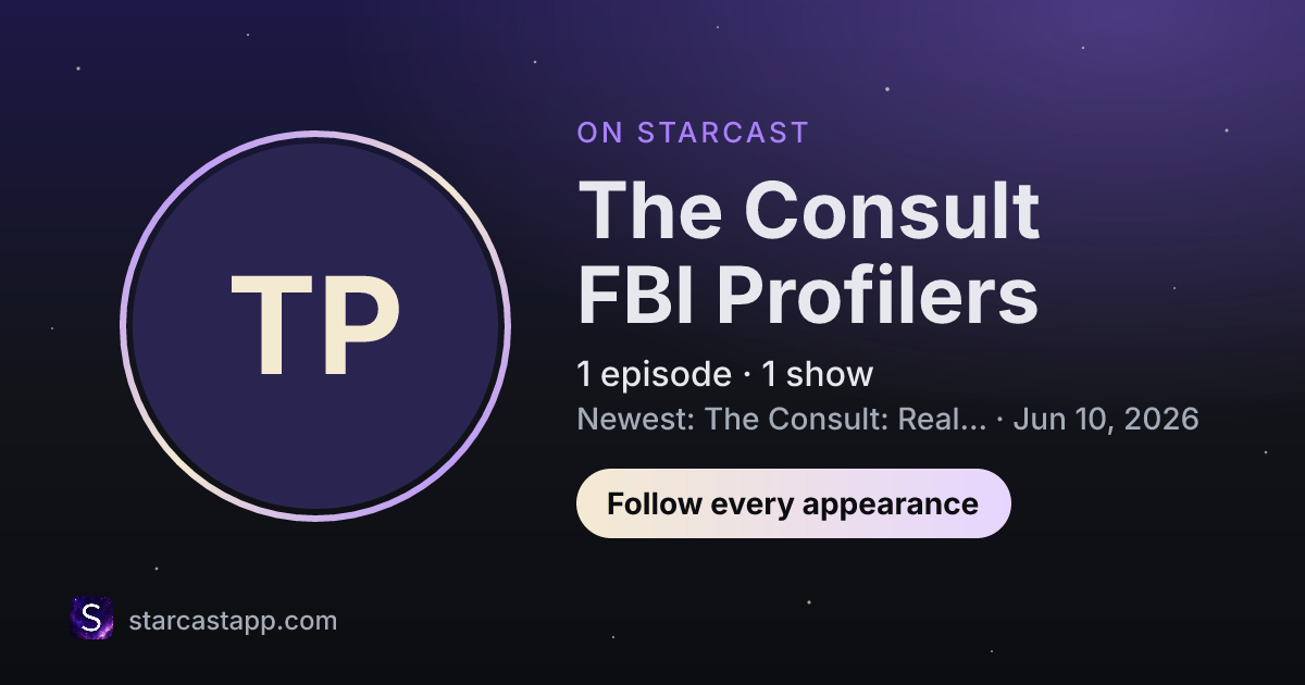 The preview card for The Consult FBI Profilers