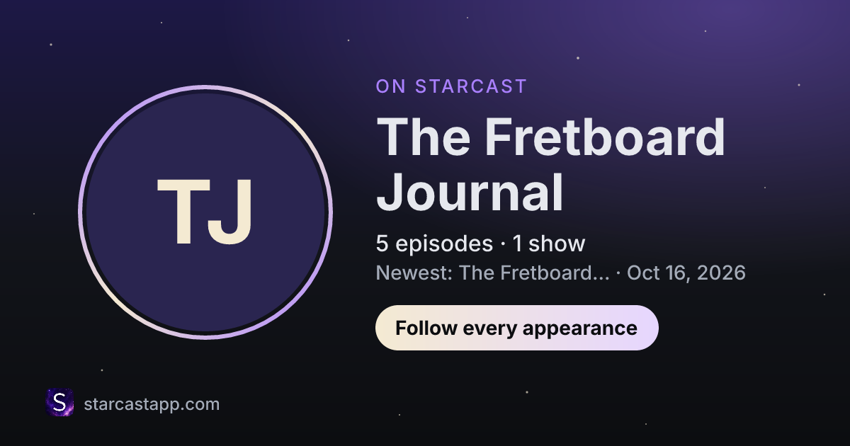 The preview card for The Fretboard Journal