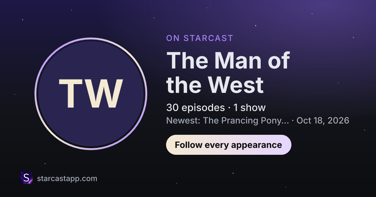 The preview card for The Man of the West