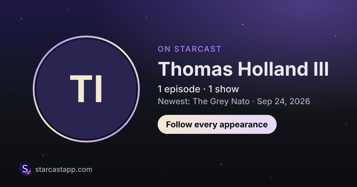 The preview card for Thomas Holland III